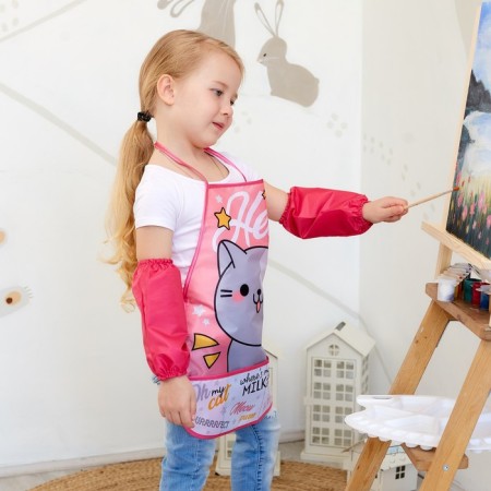 Apron with overturners Children's Ethel "Hello Cat", 49 x 39 cm-3