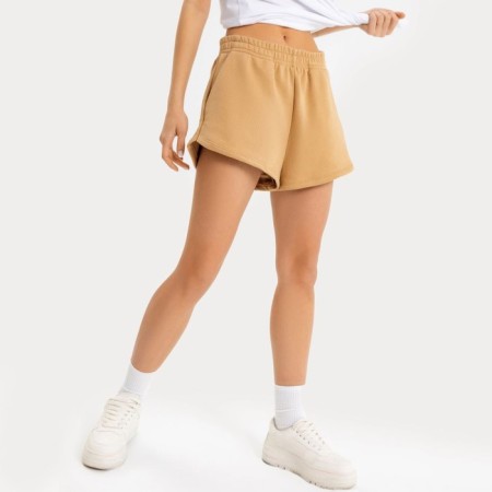 Women's shorts, beige color, size 48