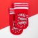 New Year's children's socks I am "deer", the color is red, 8-10 cm