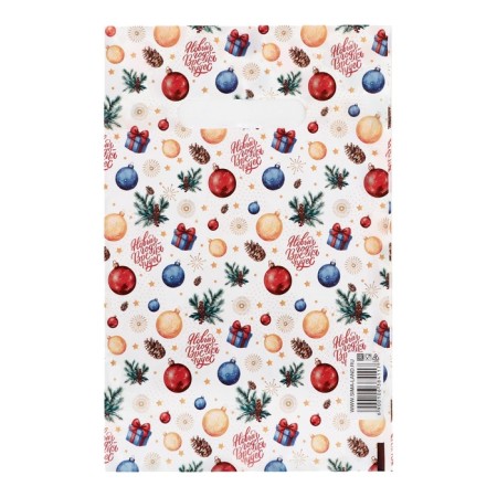 Package "Christmas Toy", polyethylene with a cut pen, 20x30 cm, 30 μm-1
