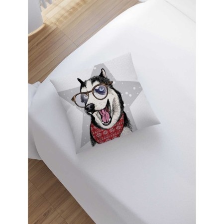 Decorative pillowcase "Who is the star?", On the zipper, size 45x45 cm-1