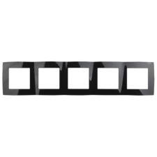 Frame for a circuit breaker for 5 posts, era12, black