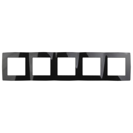 Frame for a circuit breaker for 5 posts, era12, black