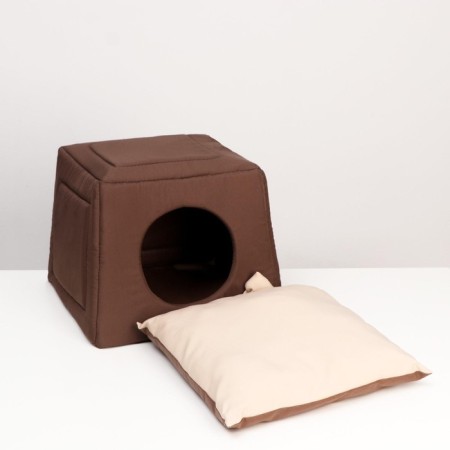 Transformer House "Samanka" 45 x 45 x 36 cm, beige-brown-4