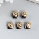 Decor for creativity Glass "Cub-Crystal" Black set 5 pcs 0.8x0.8 cm