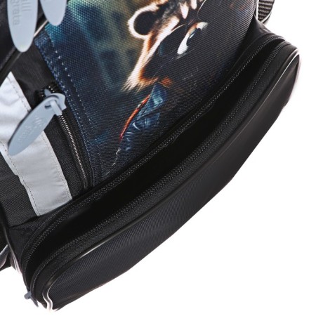 School backpack, 37 x 26 x 13 cm, ergonomic back, calligrata orth "raccoon"-13