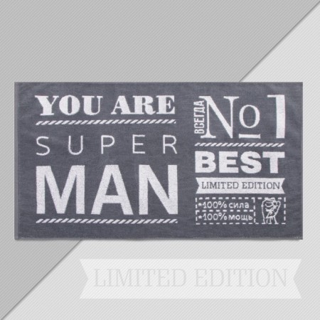 Trick Ethel "Super Man" 50x90cm, 100% cotton, 420g/m2