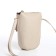 Bag Women's Cross-Bodi with a zipper, beige color