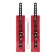 The shackles of Pecado BDSM, soft, with one strap with groves, genuine leather, red-black
