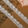 Knitted lace, 15 mm × 2.7 ± 0.5 m, white color