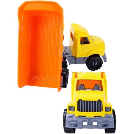 Machine “Bison” tractor, with a trailer, construction-1