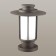 Street lamp for MITO, 1x18W, E27, IP54, brown color