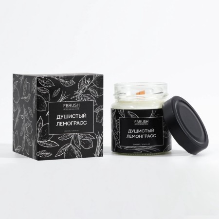 Soyvy candle Black Aroma Home "Fragrant Lemongrass", 200 ml