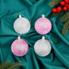 Set of balls plastic D-6 cm, 4 pcs 