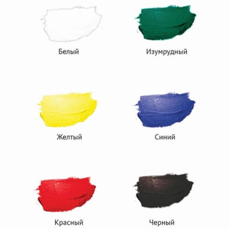 Acrylic paint, set of 6 colors x 20 ml, gamut "Hobbies", frost -resistant, glossy, 3012196-9