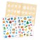 Stickers reusable "alphabet", A4 format
