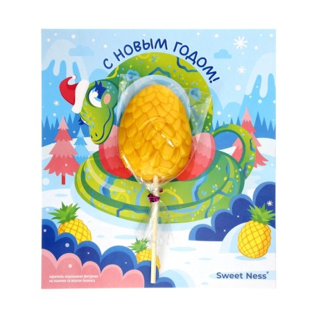 New Year. Caramel candy curly Sweet Ness postcard "Snake egg", 24 g-2