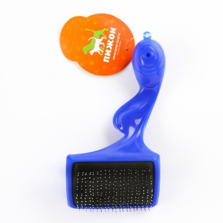 Brush - a packer large with drops, base 84 x 58 mm, blue-4