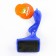 Brush - a packer large with drops, base 84 x 58 mm, blue
