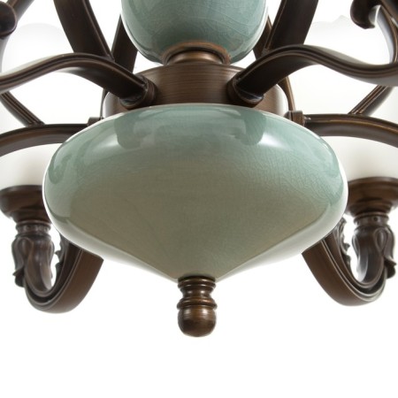 Estheri chandelier 6x40W E27 Coffee-green 75x75x57 cm Bayerlux-8