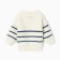 Jumper knitted baby i Blueberry, r.74-80, milk