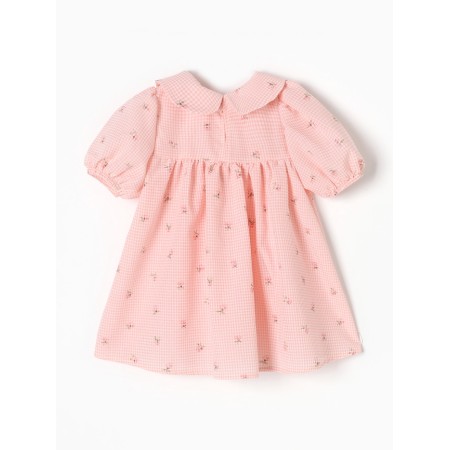 Baby dress I "flowers", height 86-92, pink-7