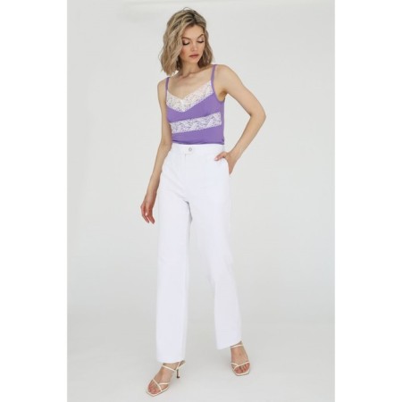 Female top with lace, size 48-3