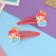 Invisibility for hair "Adele" (set 2 pcs) crumbs, 5.5 cm, red