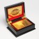 Plastic Plastic Cards "500 euros", 54 pcs, 30mkm, 8.7 x 5.7 cm, golden, in a box