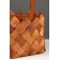 Set 2 pcs of wicker baskets, 20 x 20 x 12, 16 x 16 x 10 cm, handle h = 15 cm,