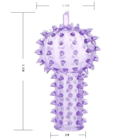 Oka-hood nozzle, to stimulate the clitoris, on a finger, vibrator, soft silicone, mix-2