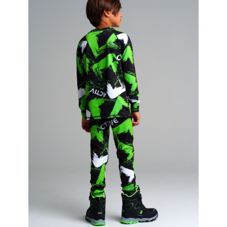 Thermal complex for a boy: trousers, sweatshirt, height 134 cm-2