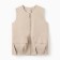 Women's vest at Minaku: Safari beige color, river 44