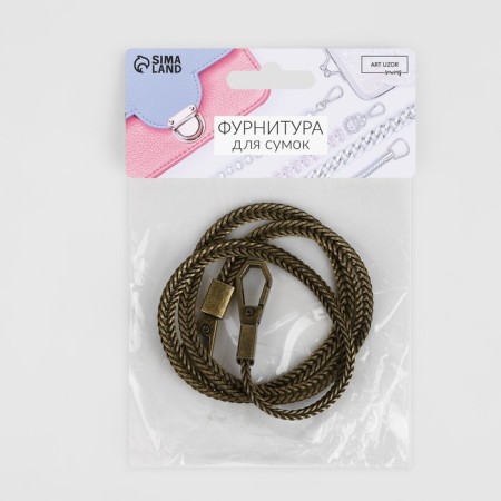 A chain for a bag, with carbines, d = 6 mm, 60 cm, bronze color-3