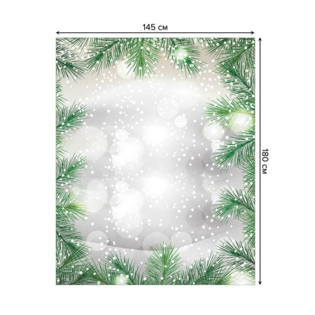 The tablecloth “spruce around”, rectangular, Saten, size 145x180 cm-1