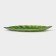 Glass Serving shares "Leaf", 31 × 19 cm, green color