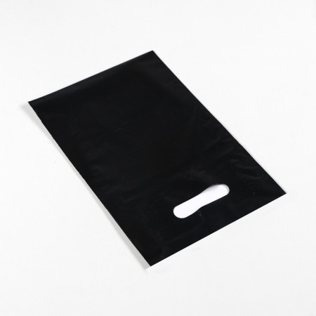 Polyethylene package with a cut pen, black 20-30 cm, 70 μm-1