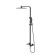 Shower mixer IDDIS BILD BILBL1Fi06, 350x200x1400 mm, with the upper shower, black