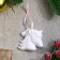 A set of Christmas tree decorations for coloring 4 pcs. "Unicorns" with a suspension, brush