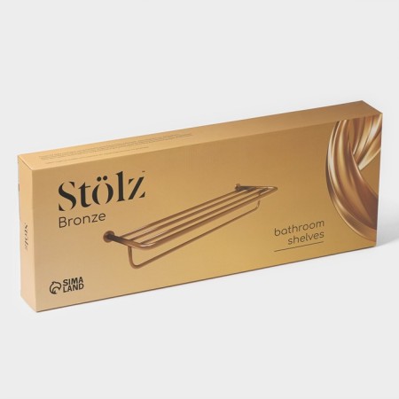 Bathroom shelf, with a holder for towels Stölz Bacic Stolz, Bronze series-5