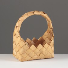 Wicker basket, sequoia, 18x13/20 cm, natural