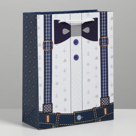 Package Gift Laminated Vertical, Packaging, “Business Man”, MS 18 x 23 x 8 cm-1