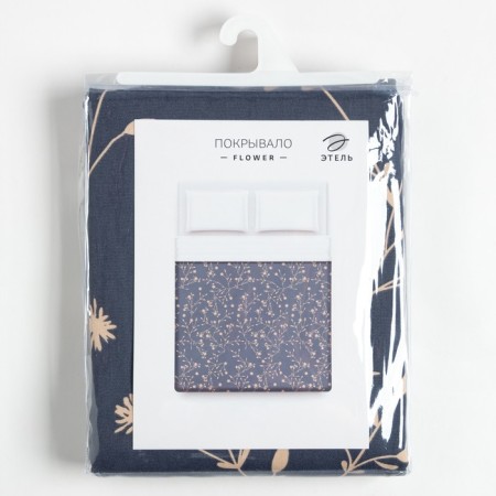 Покрывало "Этель" Flowers, 200*215 см, 100% хлопок-3