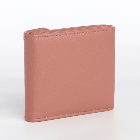 Women's wallet on magnet, pink color-1