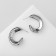 Earrings plastic "Maya" Kryog, silver color