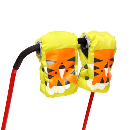Sled "Timka 3k" with mittens, red color-3