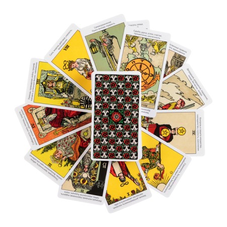 Tarot cards for beginners with the book "Study Tarot cards from scratch", 78 l, card 6.6 x 12 cm-2