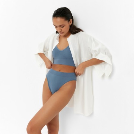 Female set (top, panties) Blue color, size 42-44-3