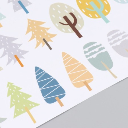 Stick plastic interior color "Color Forest" 30x90 cm-2
