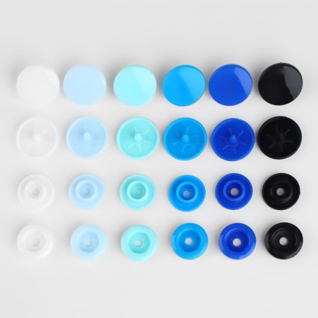 Plastic buttons, d = 12 mm, 240 pcs, in the organizer, colorful color-3